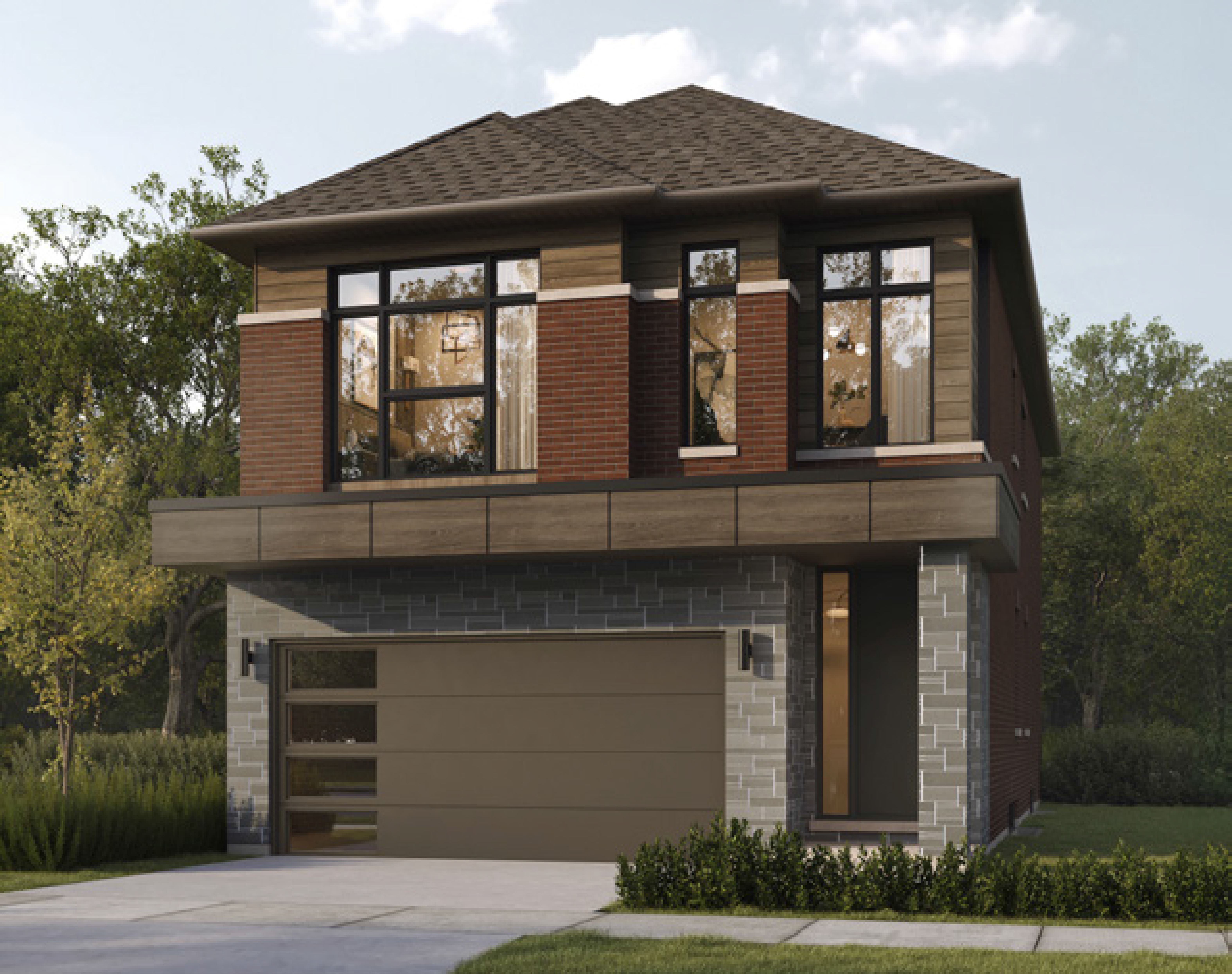 The 32 inch corridale detached Exterior Render Image